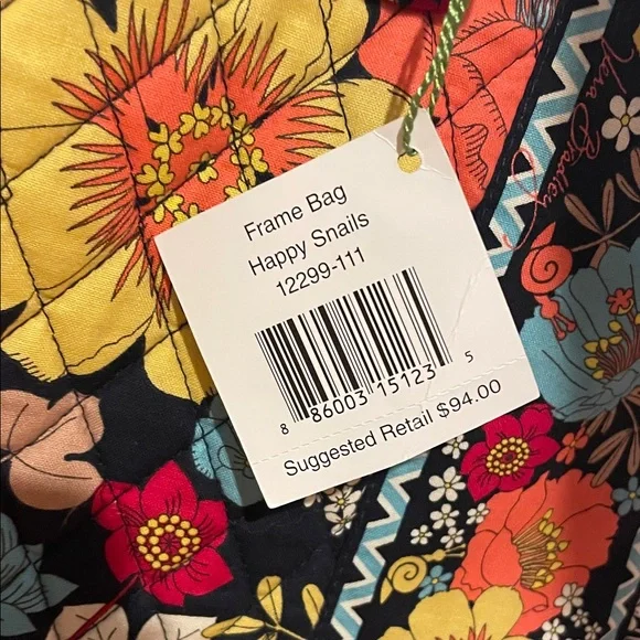 NWT Vera Bradley Floral Quilted Women's Frame Bag - Picture 2 of 11